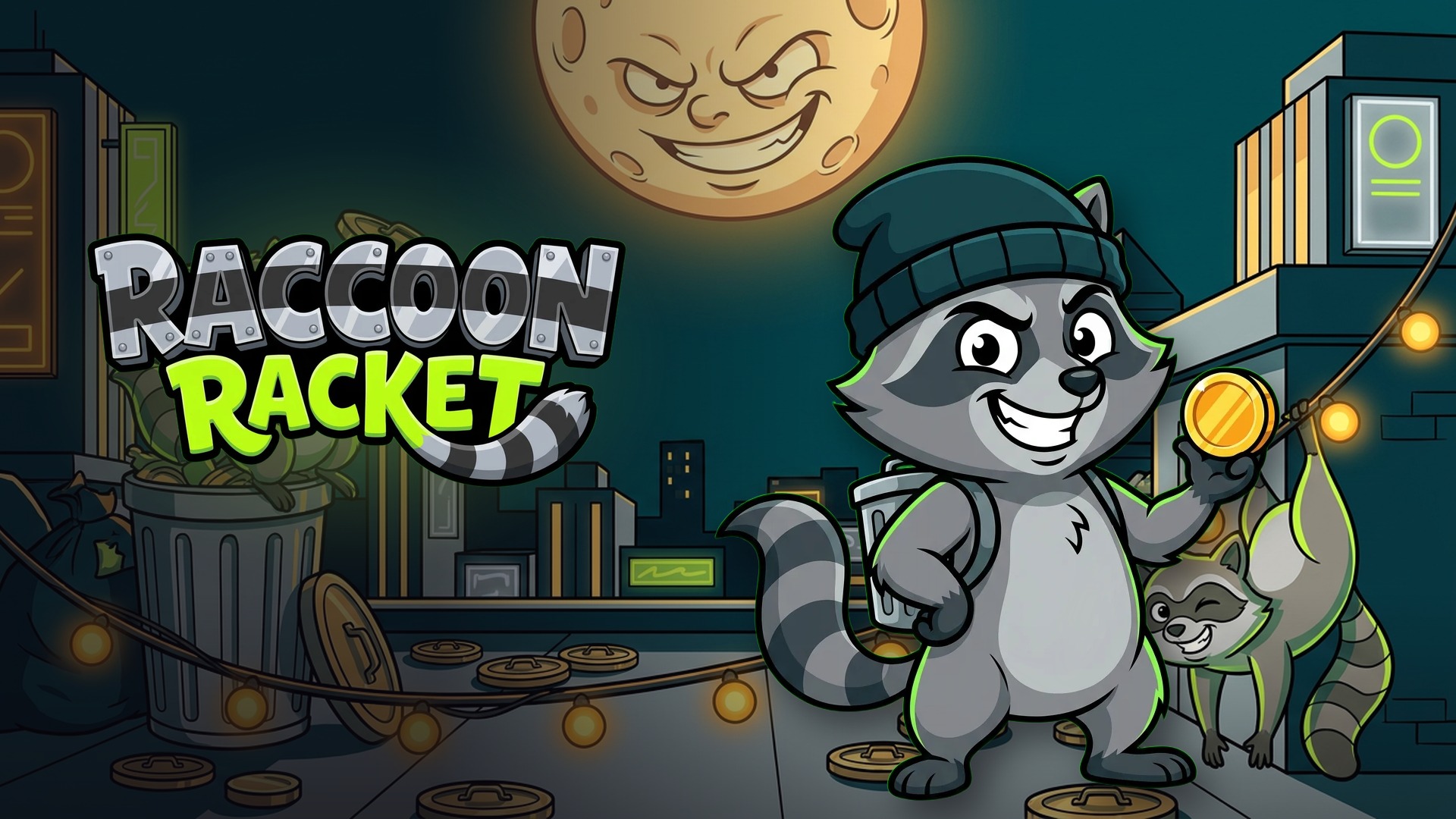 Raccoon Racket game artwork